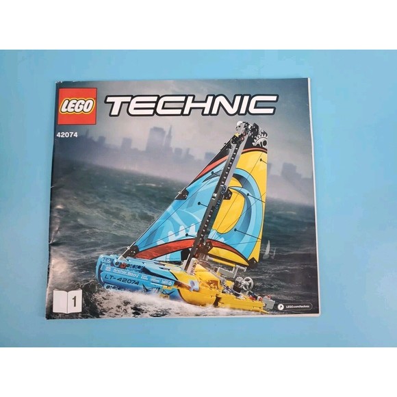 Lego Technic Racing Yacht 42074 Book 1 Instruction Booklet Manual Only - Picture 4 of 4
